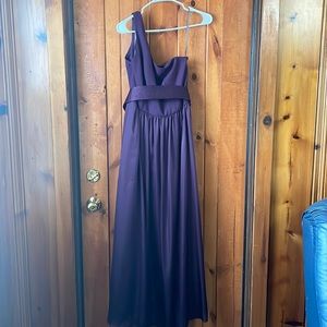 Purple Bridesmaids Dress Size 8 White Vera Wang